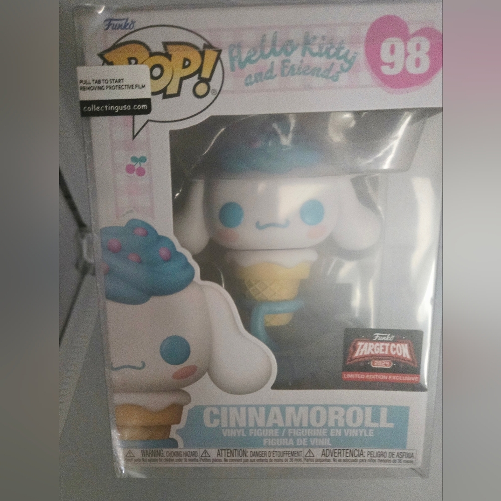 Funko Pop Cinnamoroll with Blue and Yellow Accents